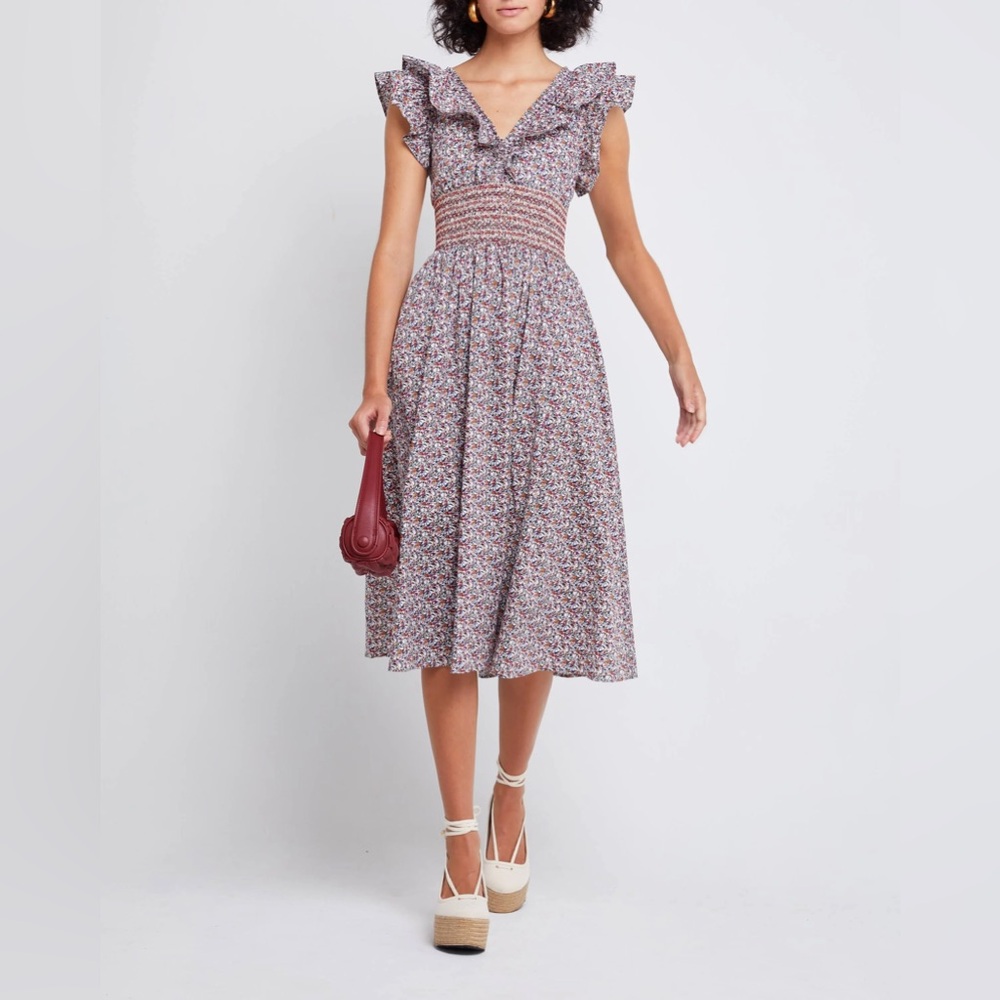 OPT Floral  Scilla Midi Dress